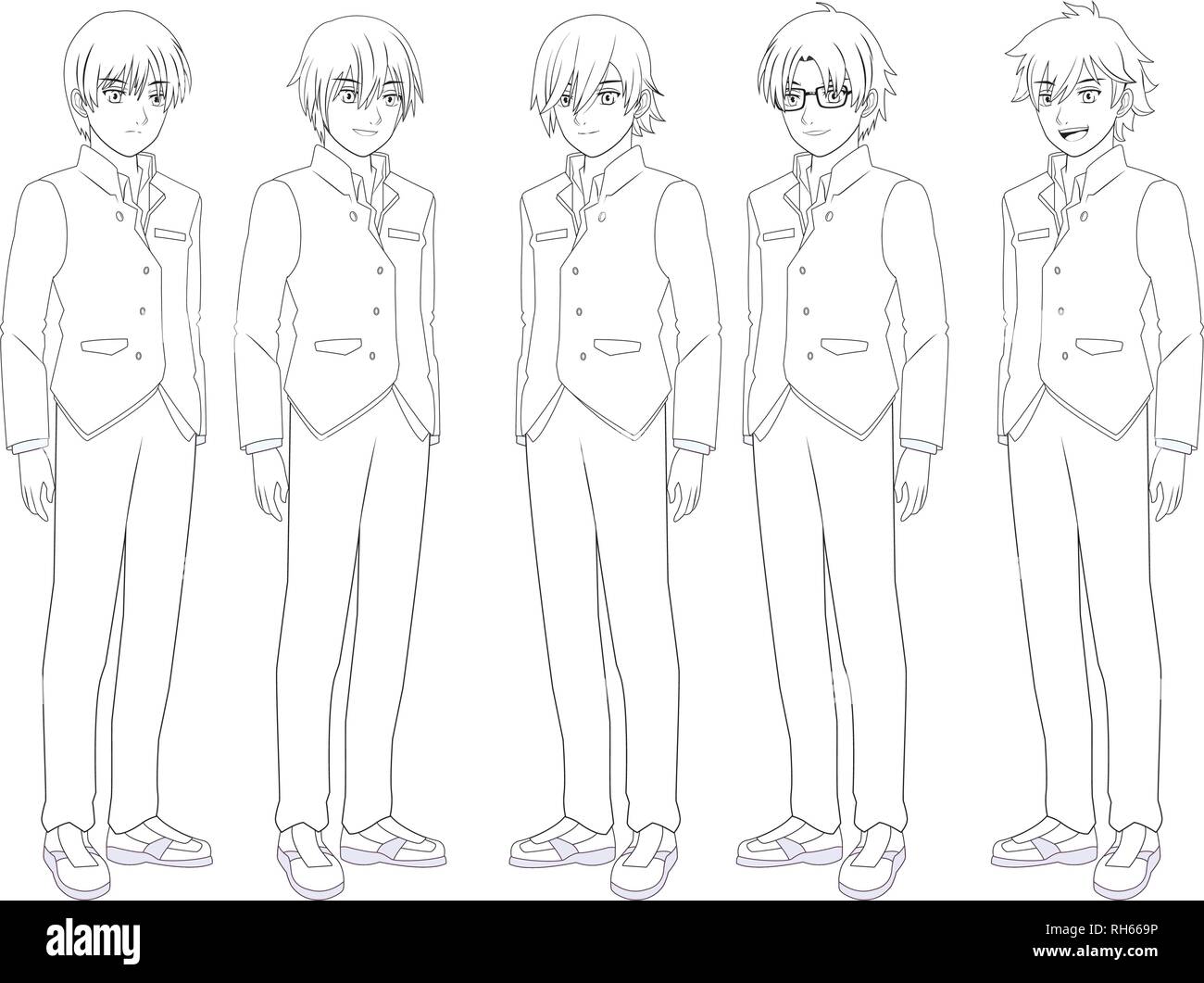How to Draw a Manga Girl in School Uniform Side View  StepbyStep  Pictures  How 2 Draw Manga