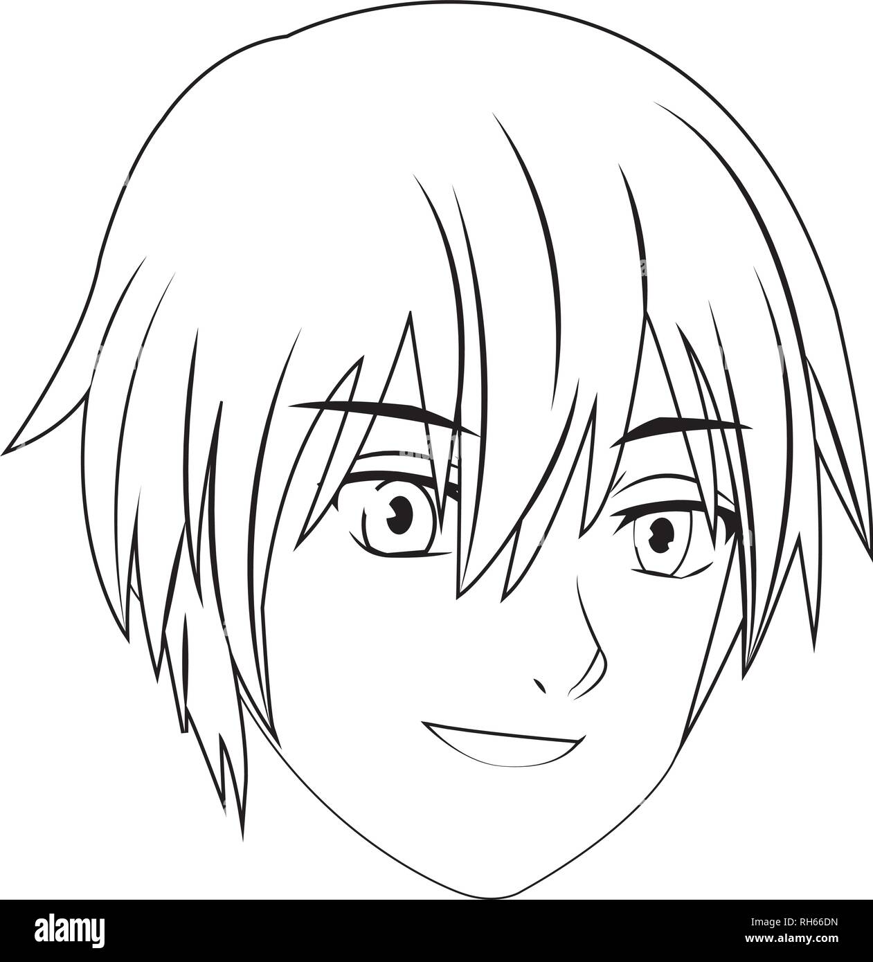 anime manga man Stock Vector Image & Art Alamy