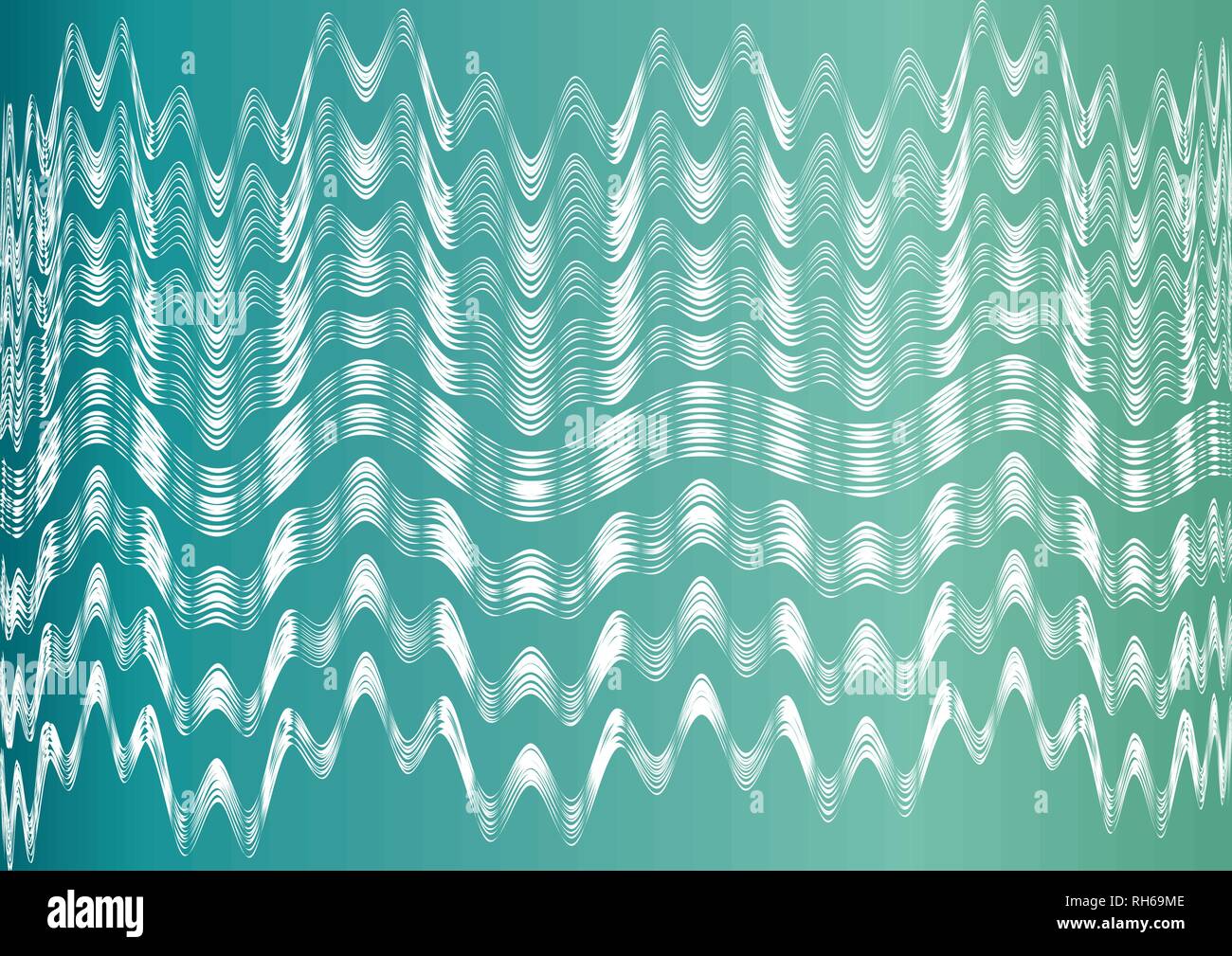 Turquoise vector abstract geometric gradient background with crossing white lines. Stock Vector