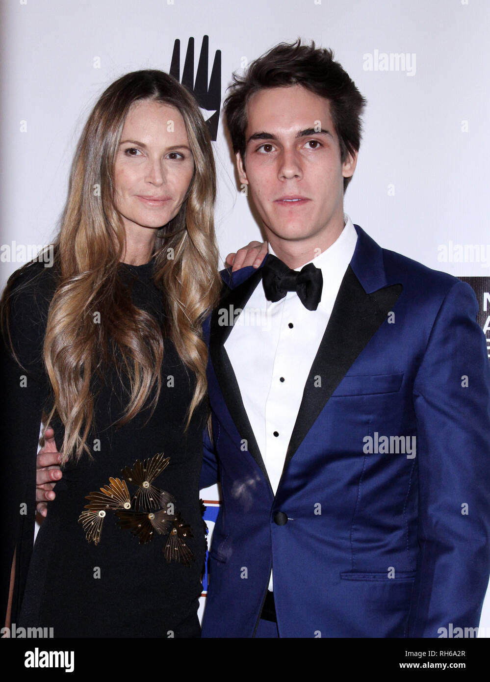 New York, USA. January 31, 2019 Elle MacPherson, Arpad Flynn Alexander Busson attend American Australian Arts Awards at Skylight Modern in New York January 31, 2019 Credit: RW/Mediapunch Credit: MediaPunch Inc/Alamy Live News Stock Photo