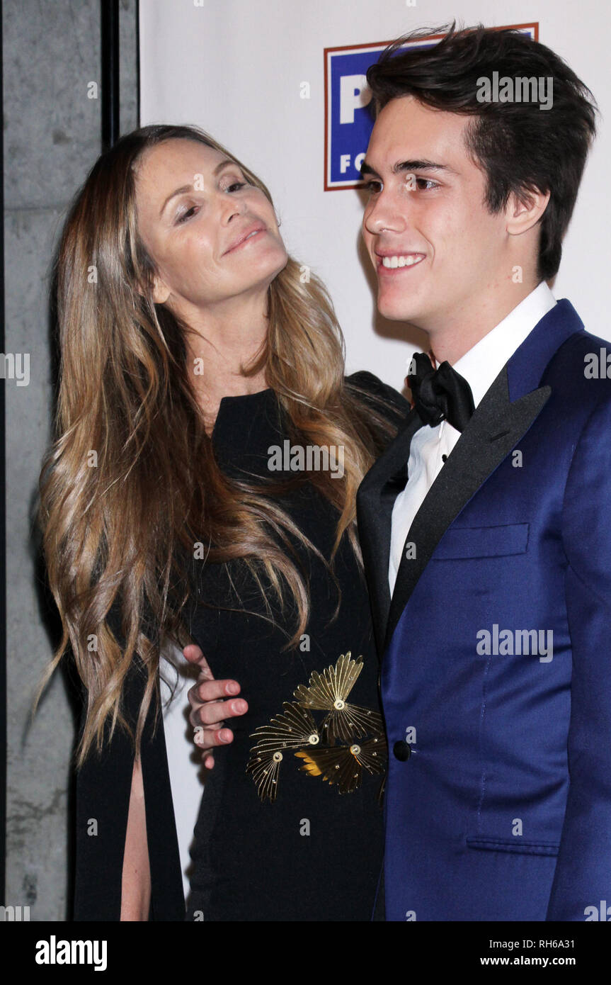 New York, USA. January 31, 2019 Elle MacPherson, Arpad Flynn Alexander Busson attend American Australian Arts Awards at Skylight Modern in New York January 31, 2019 Credit: RW/Mediapunch Credit: MediaPunch Inc/Alamy Live News Stock Photo