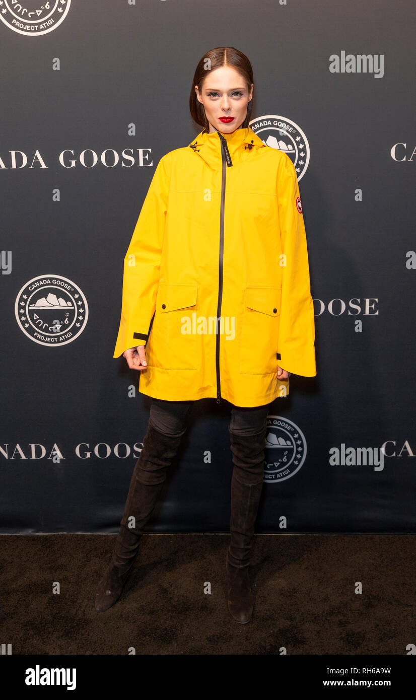 New York, NY - January 31, 2019: Coco Rocha attends Canada Goose Celebrates the Launch of Project Atigi at Studio 525 Credit: lev radin/Alamy Live News Stock Photo