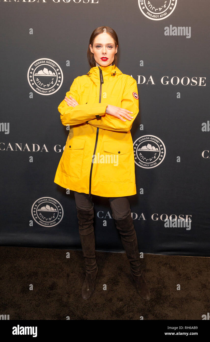 New York, NY - January 31, 2019: Coco Rocha attends Canada Goose Celebrates the Launch of Project Atigi at Studio 525 Credit: lev radin/Alamy Live News Stock Photo