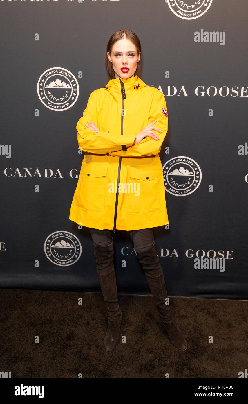 New York, NY - January 31, 2019: Coco Rocha attends Canada Goose Celebrates the Launch of Project Atigi at Studio 525 Credit: lev radin/Alamy Live News Stock Photo