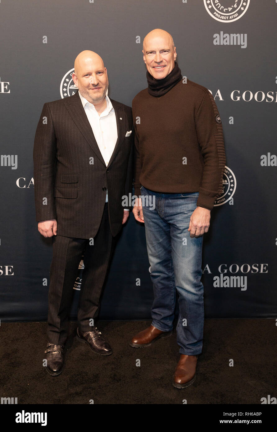 New York, NY - January 31, 2019: Dani Reiss and Mark MEssier attend Canada Goose Celebrates the Launch of Project Atigi at Studio 525 Credit: lev radin/Alamy Live News Stock Photo