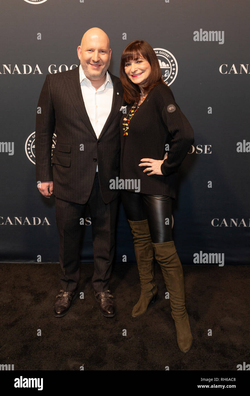 New York, NY - January 31, 2019: Dani Reiss and Jeanne Beker attend Canada Goose Celebrates the Launch of Project Atigi at Studio 525 Credit: lev radin/Alamy Live News Stock Photo