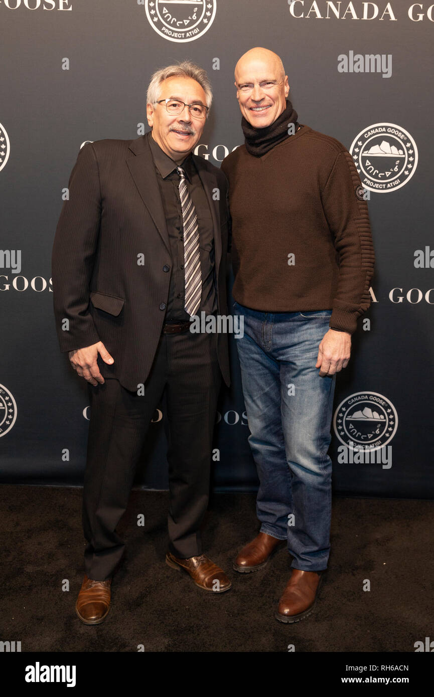 New York, NY - January 31, 2019: Johnny Adams and Mark Messier attend Canada Goose Celebrates the Launch of Project Atigi at Studio 525 Credit: lev radin/Alamy Live News Stock Photo
