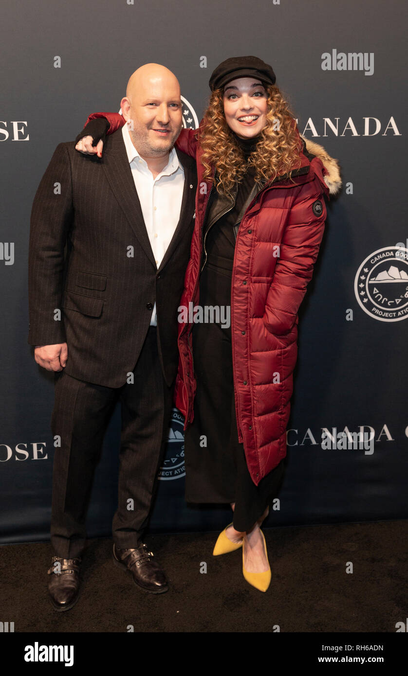 New York, NY - January 31, 2019: Dani Reiss and Annie Murphy attend Canada Goose Celebrates the Launch of Project Atigi at Studio 525 Credit: lev radin/Alamy Live News Stock Photo