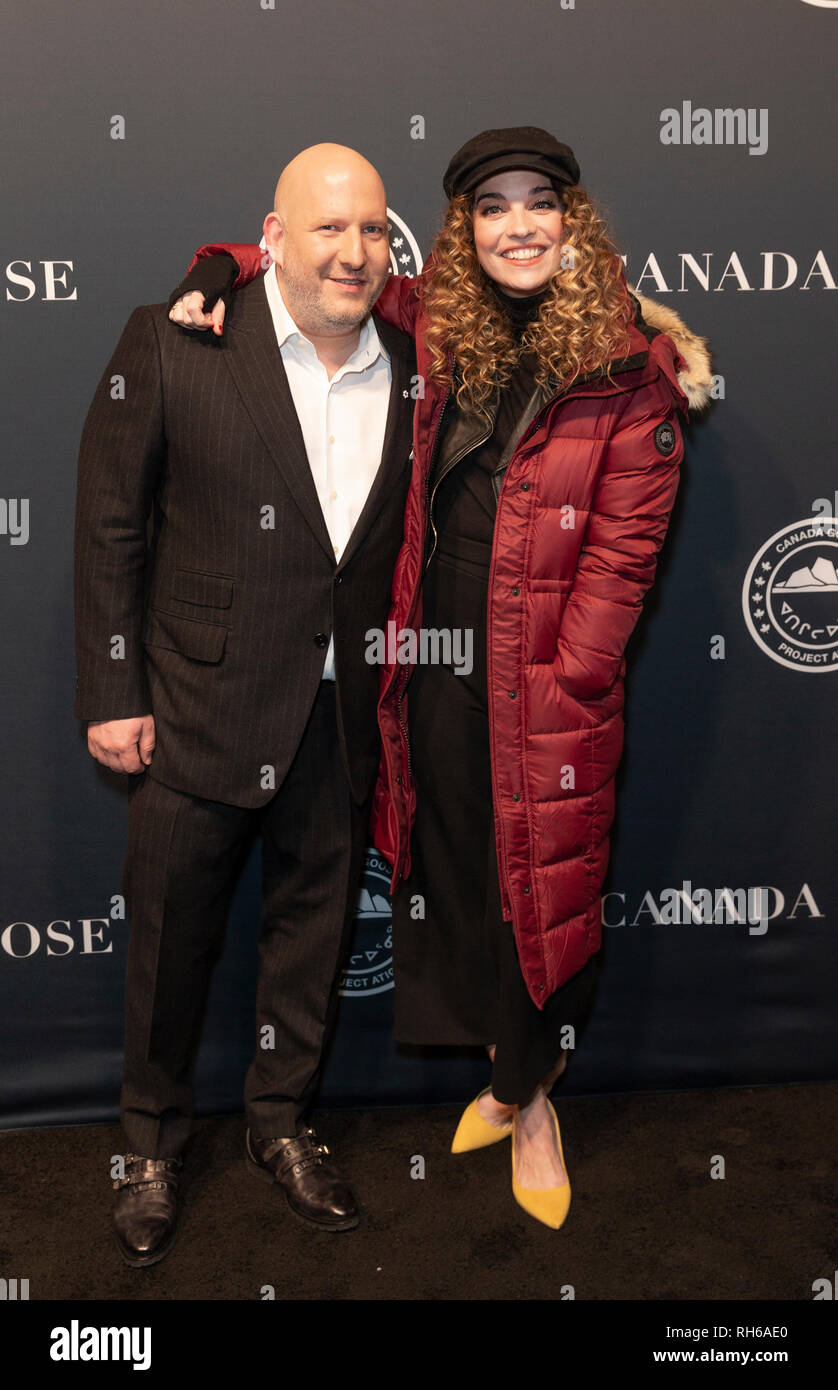 New York, NY - January 31, 2019: Dani Reiss and Annie Murphy attends Canada Goose Celebrates the Launch of Project Atigi at Studio 525 Credit: lev radin/Alamy Live News Stock Photo
