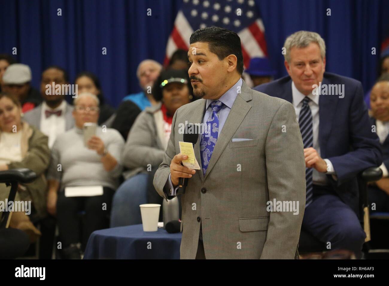New York Ny Usa 29th Jan 19 January 29 19 New York City Mayor Bill De Blasio Held A Parent Leader Forum With Schools Chancellor Richard Carranza At The M S 113