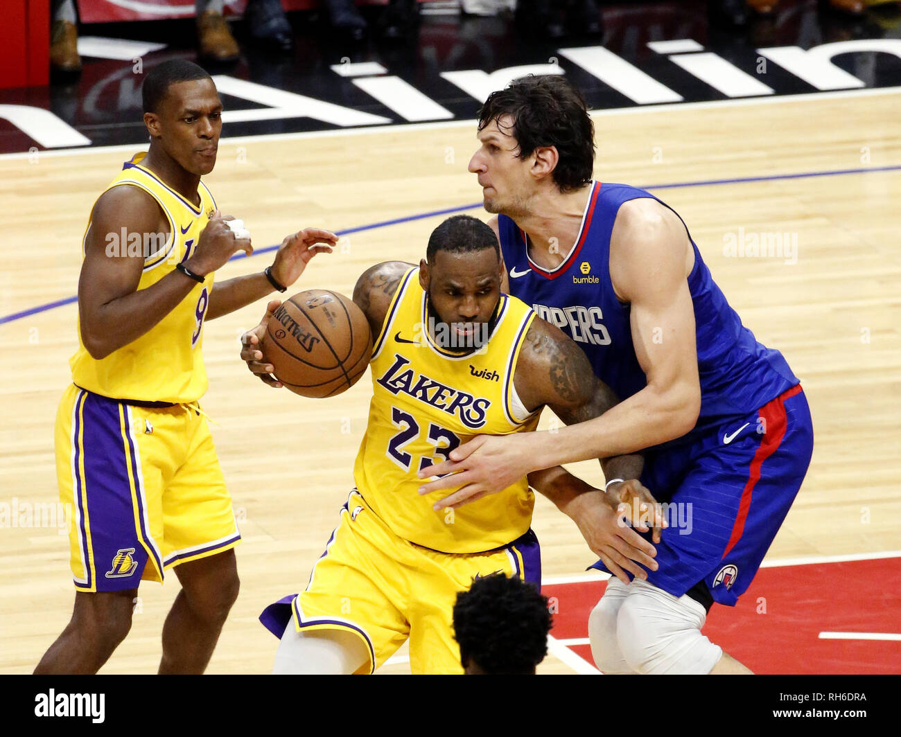 Los Angeles, CA, USA. 11th Dec, 2018. LA Clippers center Boban Marjanovic  #51 shooting free throws before the Toronto Raptors vs Los Angeles Clippers  at Staples Center on December 11, 2018. (Photo