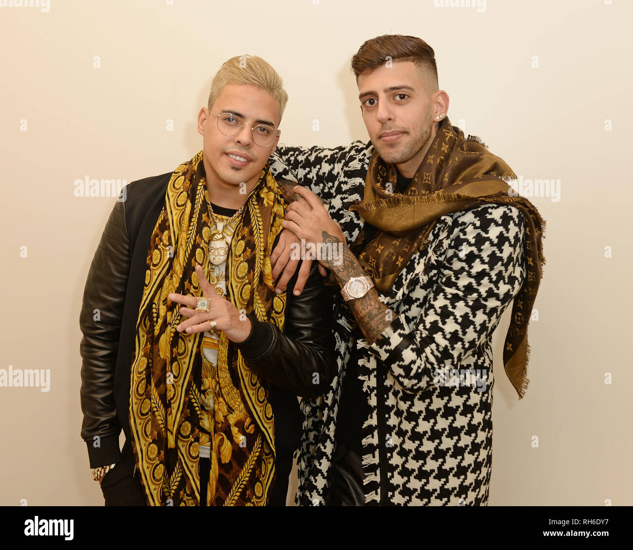 Hollywood, FL, USA. 31st Jan, 2019. Liraz Russo aka Static and Ben El ...