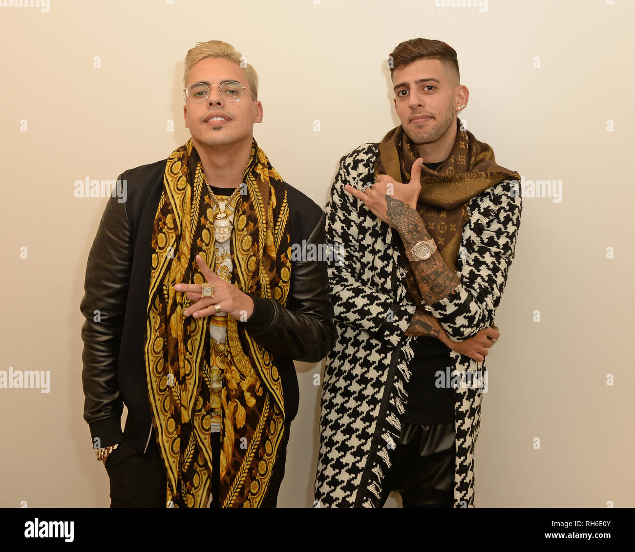 Hollywood, FL, USA. 31st Jan, 2019. Liraz Russo aka Static and Ben El ...