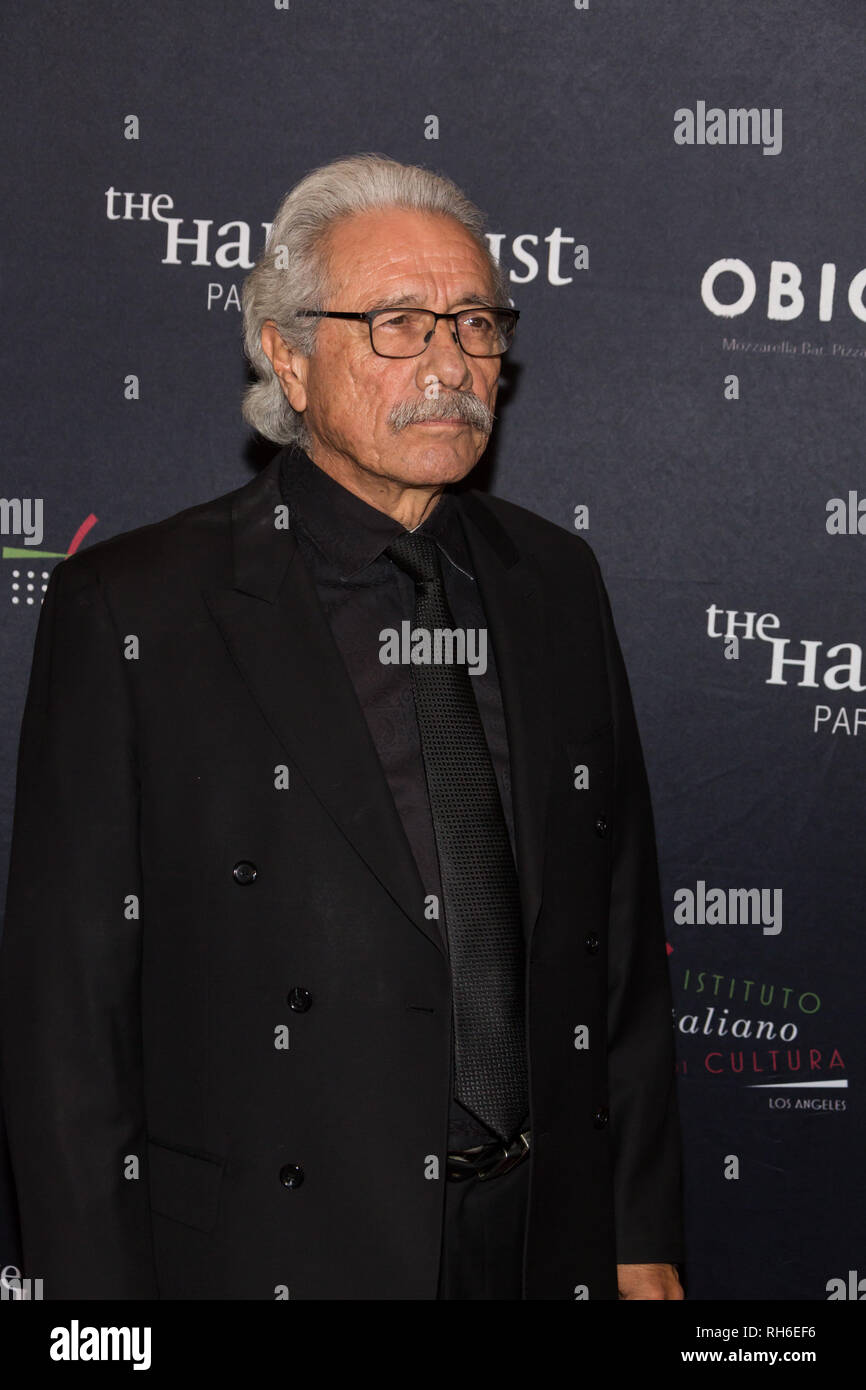 Los Angeles, USA. 31st January, 2019. Actor Edward James Olmos attends 'Filming Italy - Los Angeles' festival at Harmony Gold Theater on January 31, 2019 in Los Angeles. Credit: Vladimir Yazev/Alamy Live News. Stock Photo