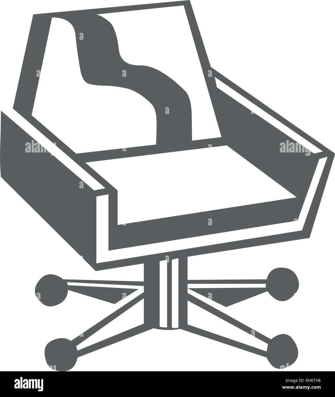 Chair icon. One of set web icons. Vector illustration isolated on white ...