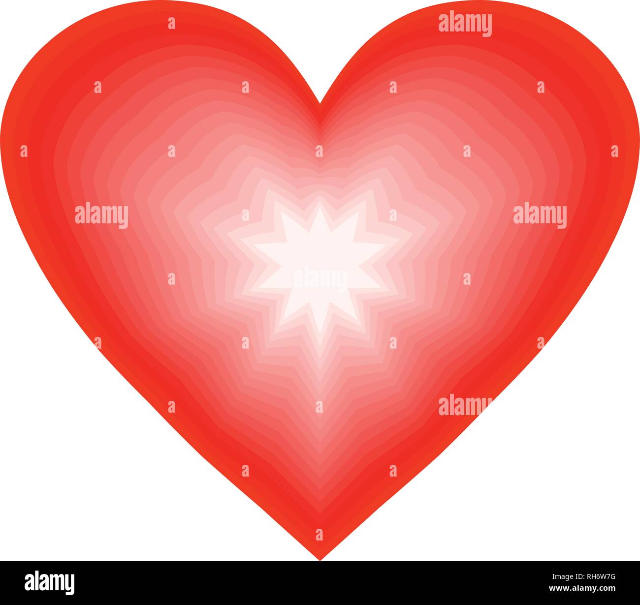 Red vector heart icon ideal for valentines day and wedding isolated on ...