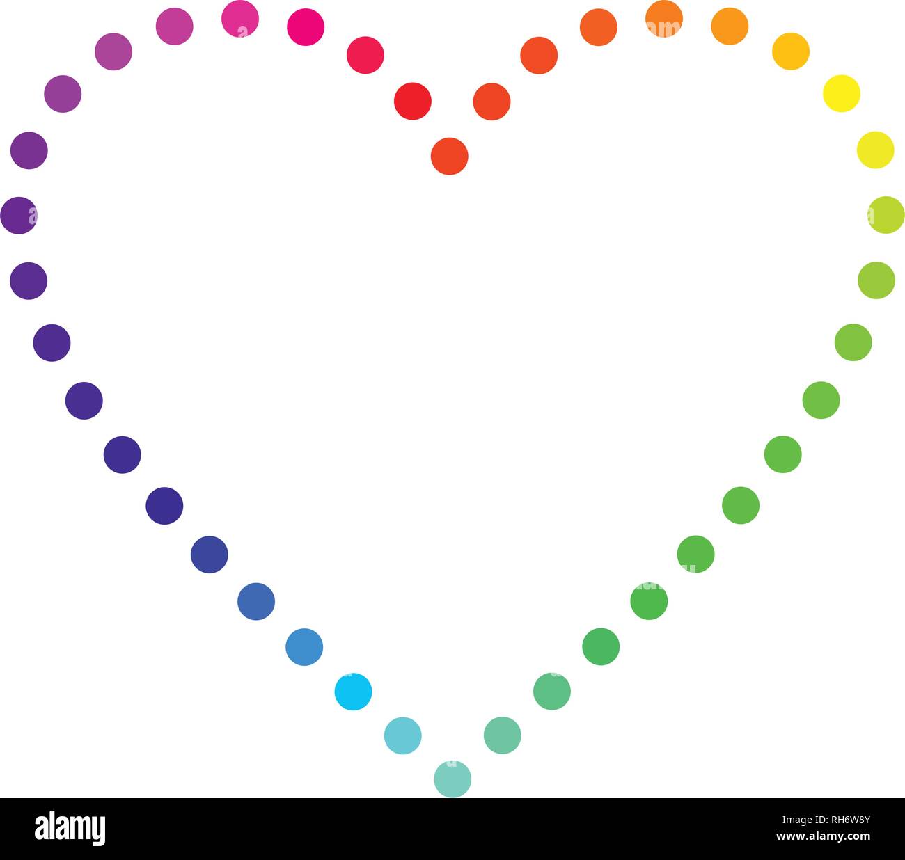 Colorful vector heart icon with star ideal for valentines day and ...