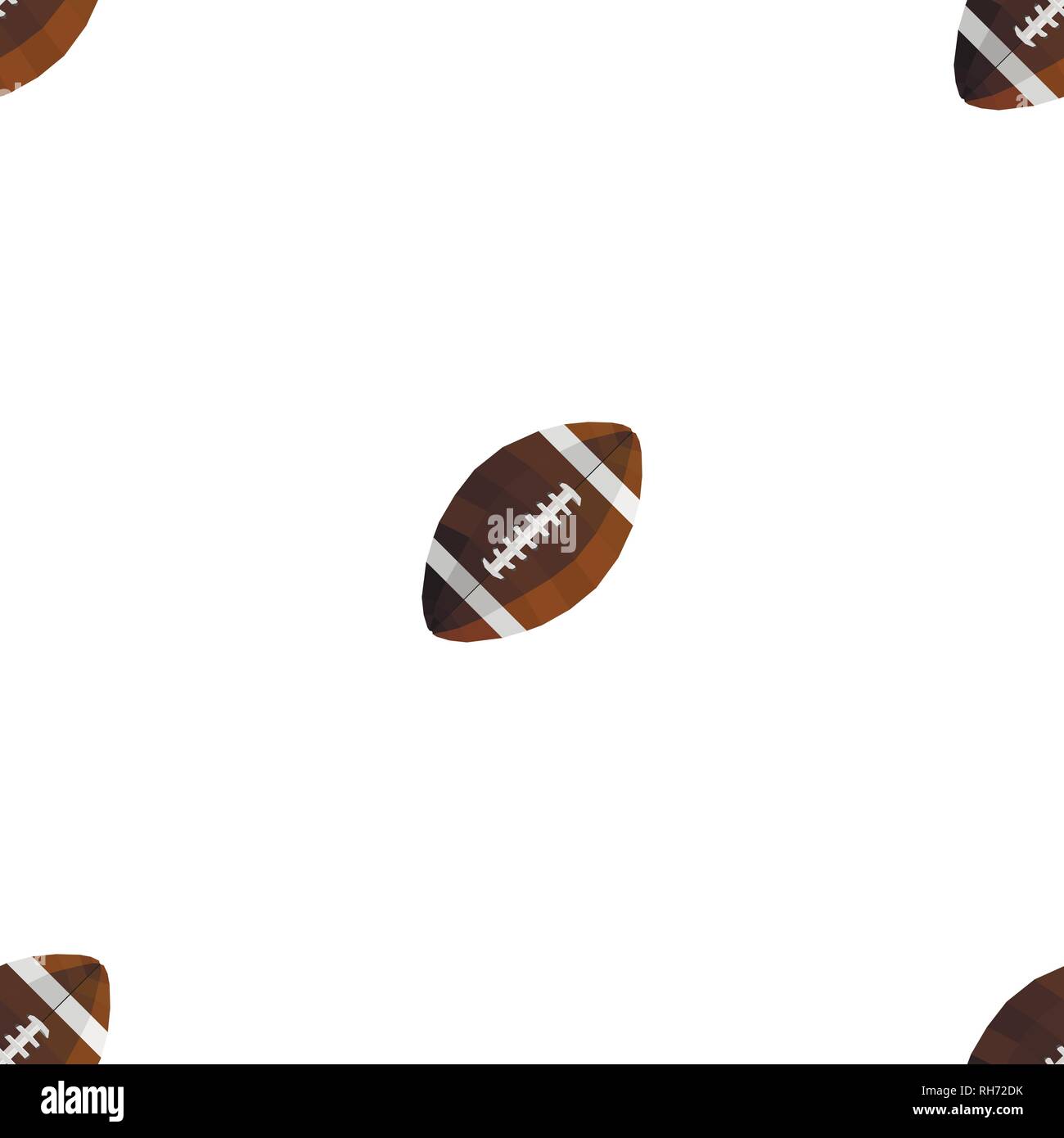 Seamless vector pattern with spaced out football balls. Stock Vector