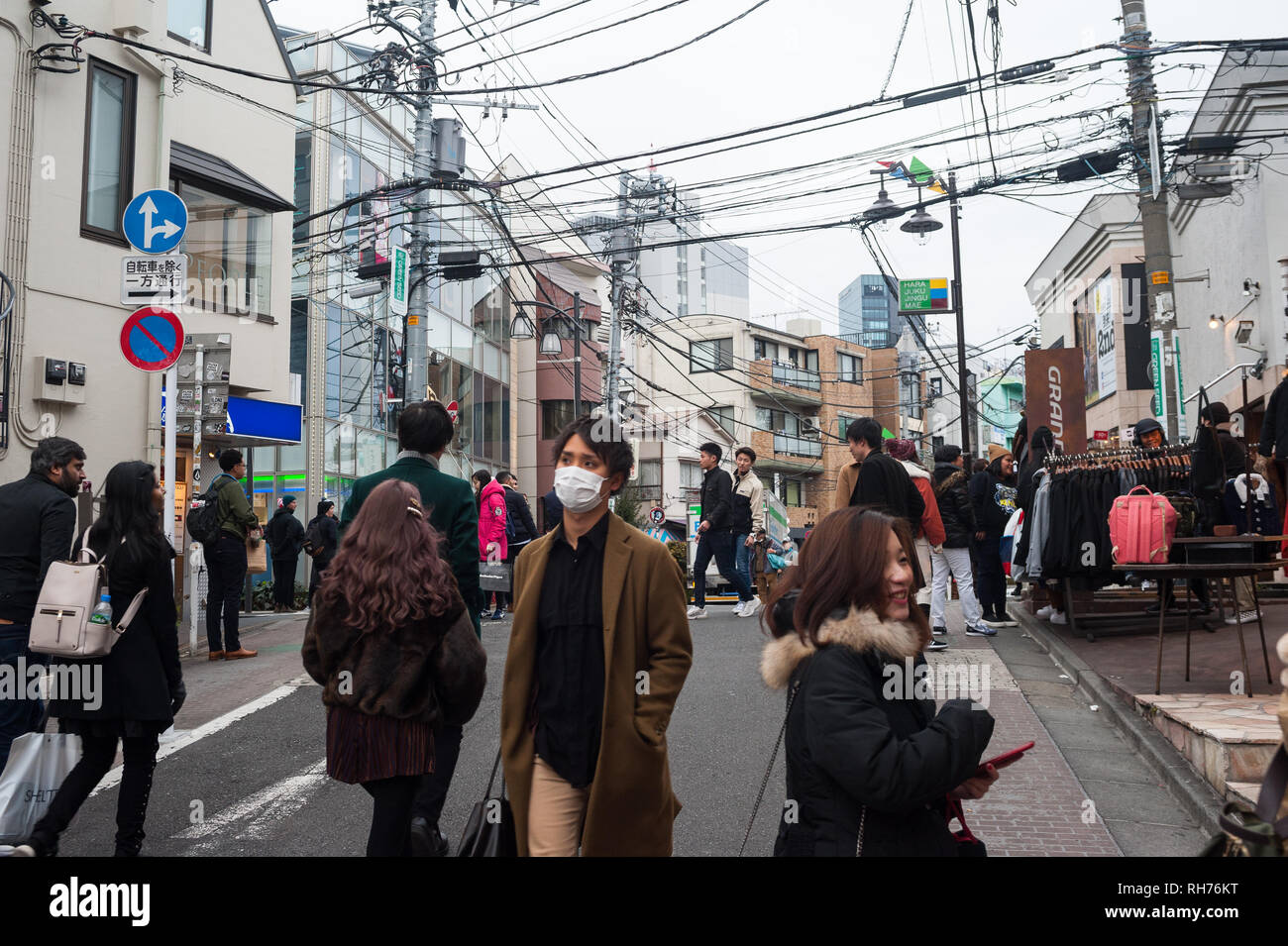 Asian woman power walking hi-res stock photography and images - Alamy
