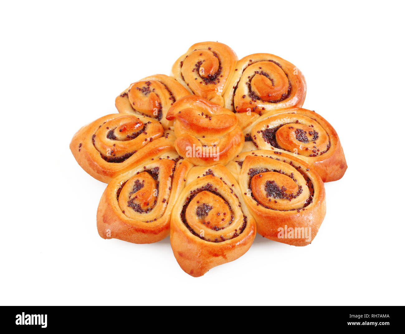 Homemade pastries on a white isolated background Stock Photo - Alamy