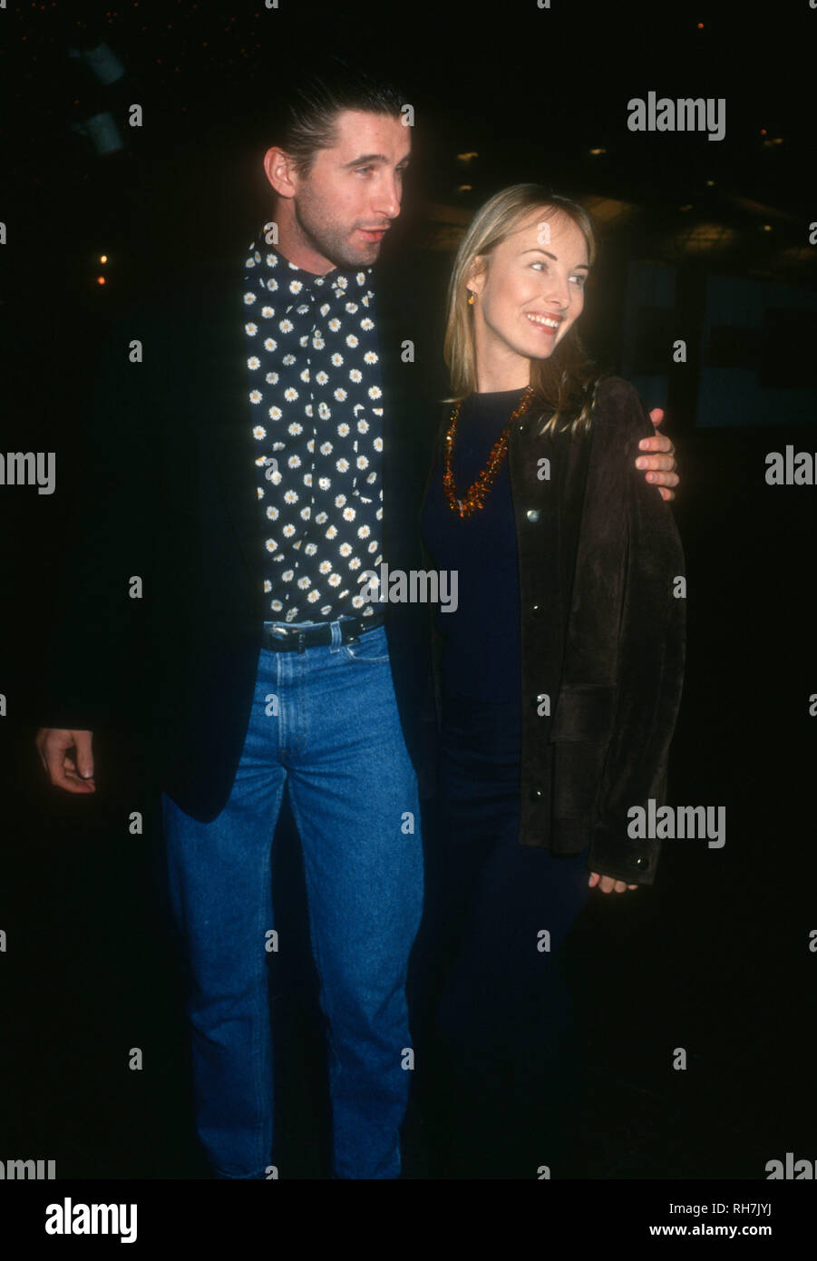 LOS ANGELES, CA - DECEMBER 7: Actor William Baldwin and singer Chynna Phillips attend Warner Bros. Pictures' 'Wrestling Ernest Hemingway' Premiere on December 7, 1993 at DGA Theatre in Los Angeles, California. Photo by Barry King/Alamy Stock Photo Stock Photo