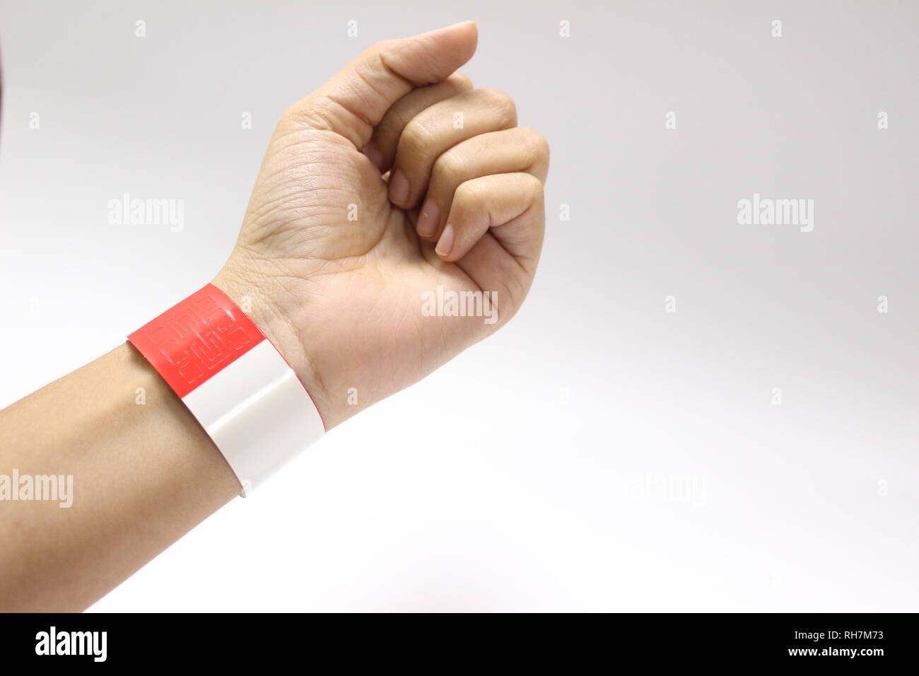 Colorful Red thermal wristbands for events, party, water park, night