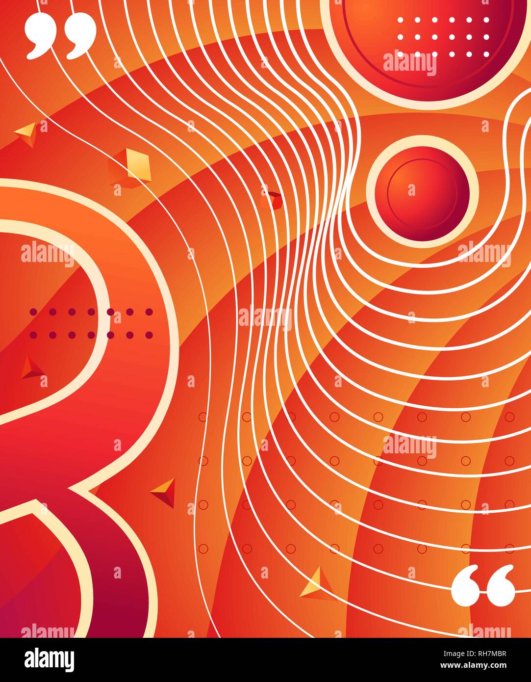 Gradient Abstract Composition With Bright Color Modern Graphic