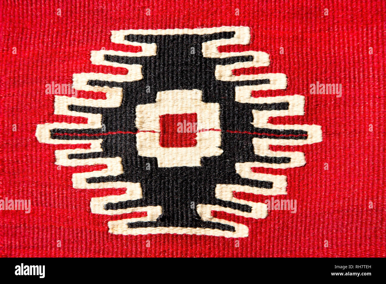 Serbian native carpet ornament Stock Photo