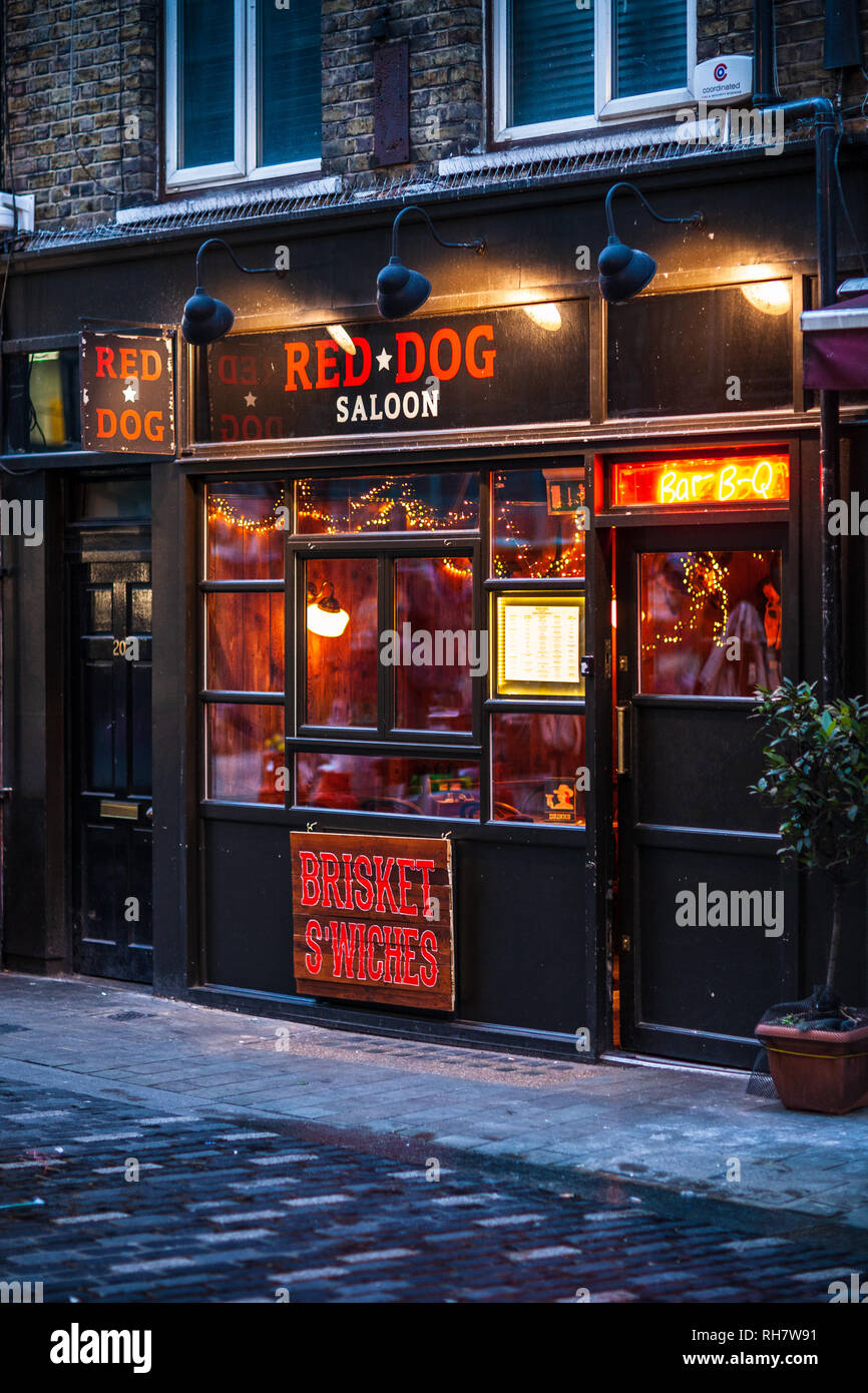 Red District Soho In London High Resolution Stock Photography and