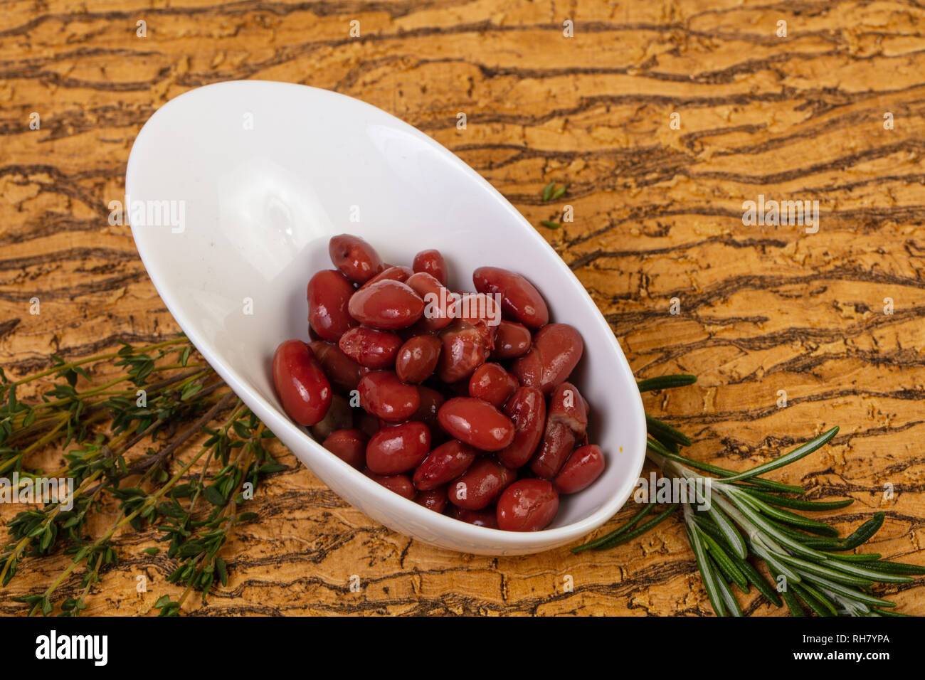 Baked red kidney with tomato sauce Stock Photo Alamy