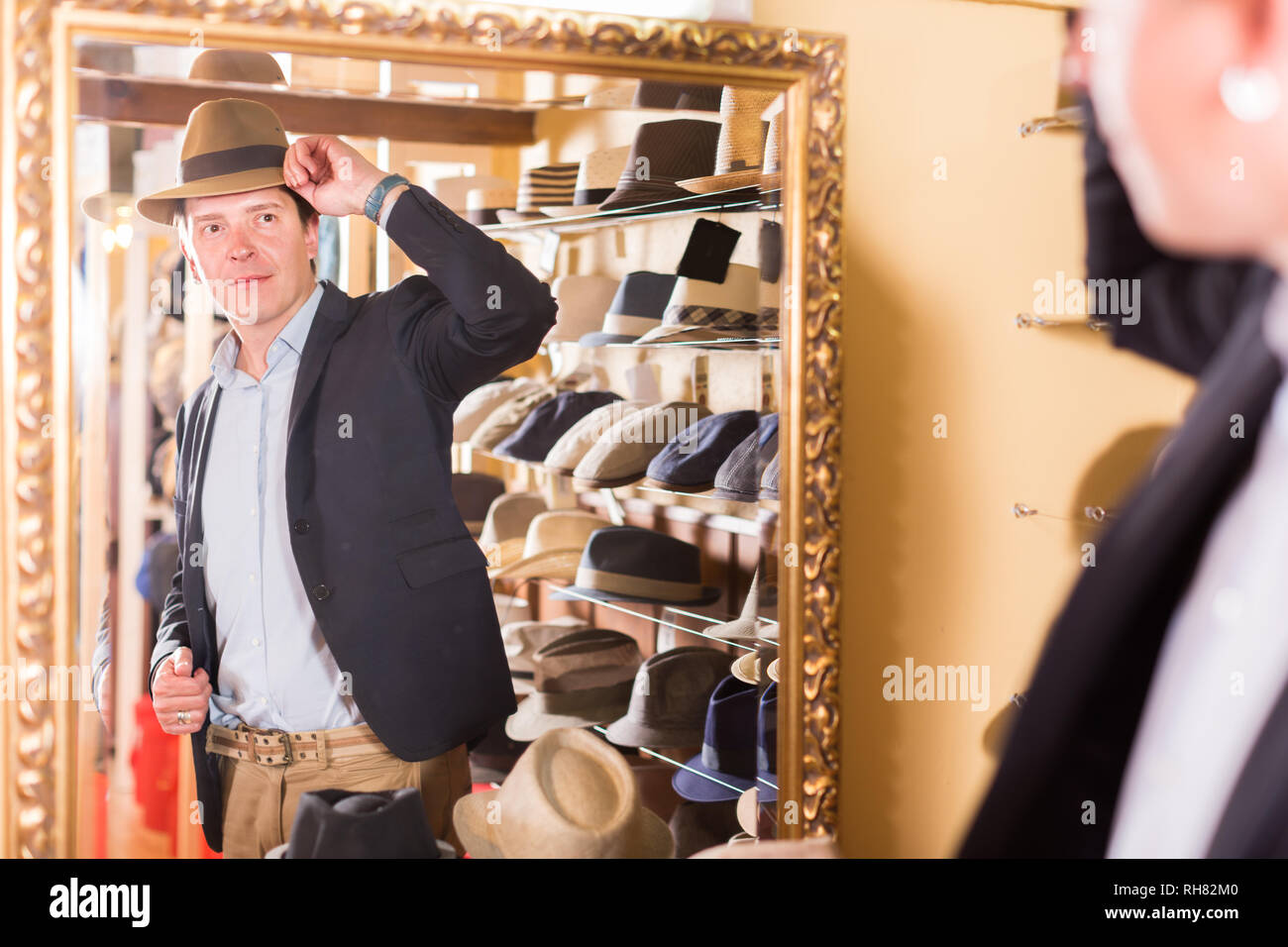 try a hat on