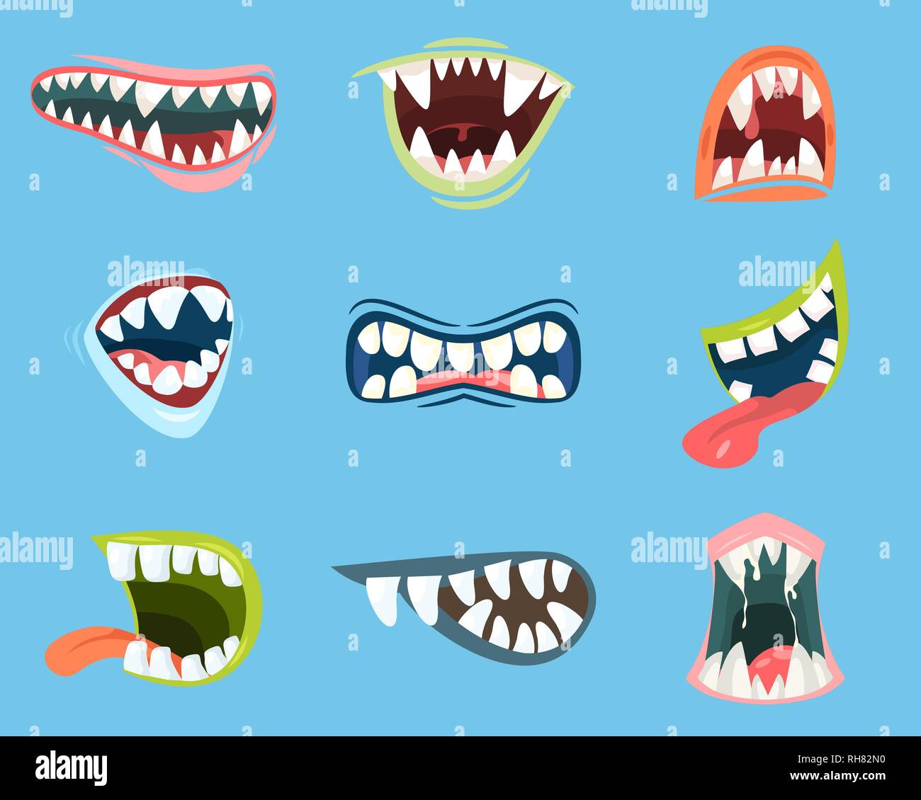 Dracula or monster, vampire Stock Vector