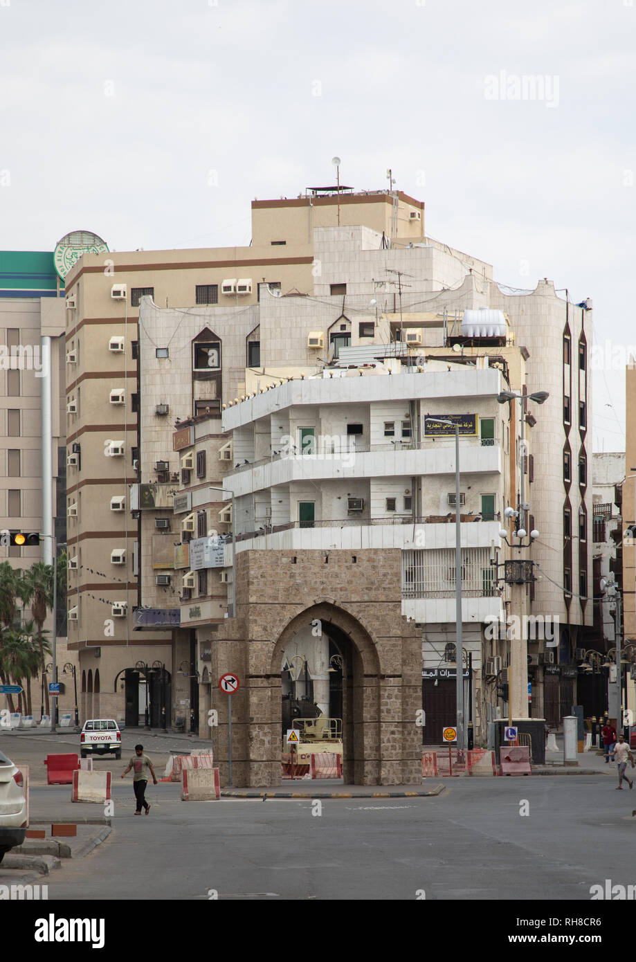 Old city gate, Mecca province, Jeddah, Saudi Arabia Stock Photo