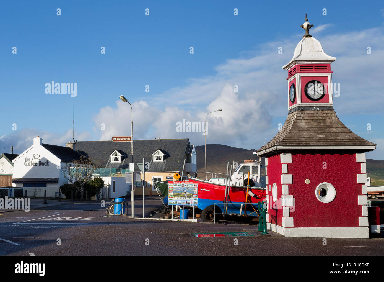 Knightstown village and harbour, Valentia Island, County Kerry, Ireland