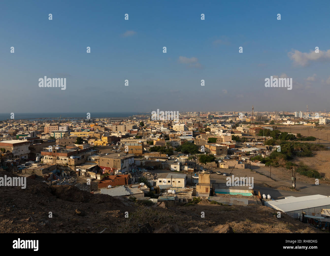 Cityscape, Jizan Province, Jizan, Saudi Arabia Stock Photo