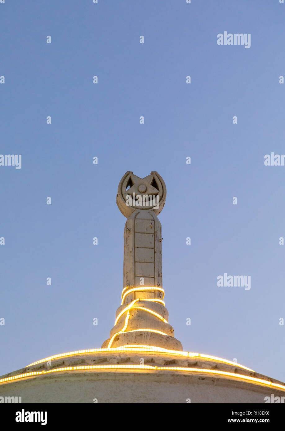 Farasani house with gypsum decoration in the heritage village, Jizan