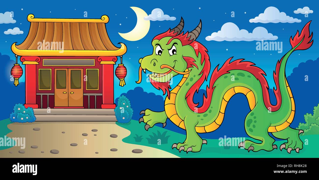 Chinese dragon theme image 4 - eps10 vector illustration. Stock Vector