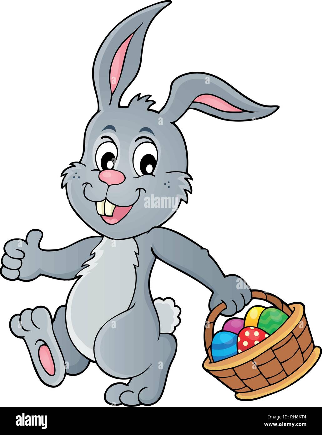 Easter rabbit thematics 5 - eps10 vector illustration Stock Vector ...
