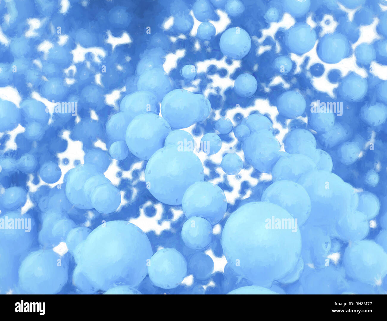 Abstract background 3d spheres Stock Photo