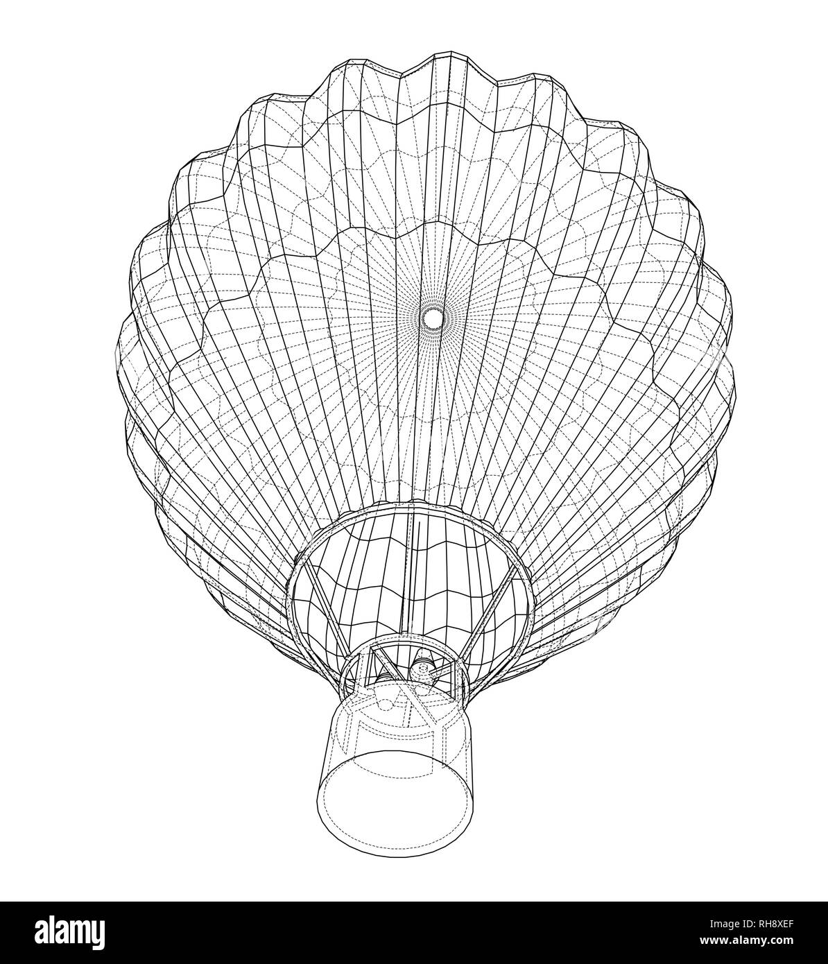 Outline hot air balloon Stock Vector Image & Art - Alamy