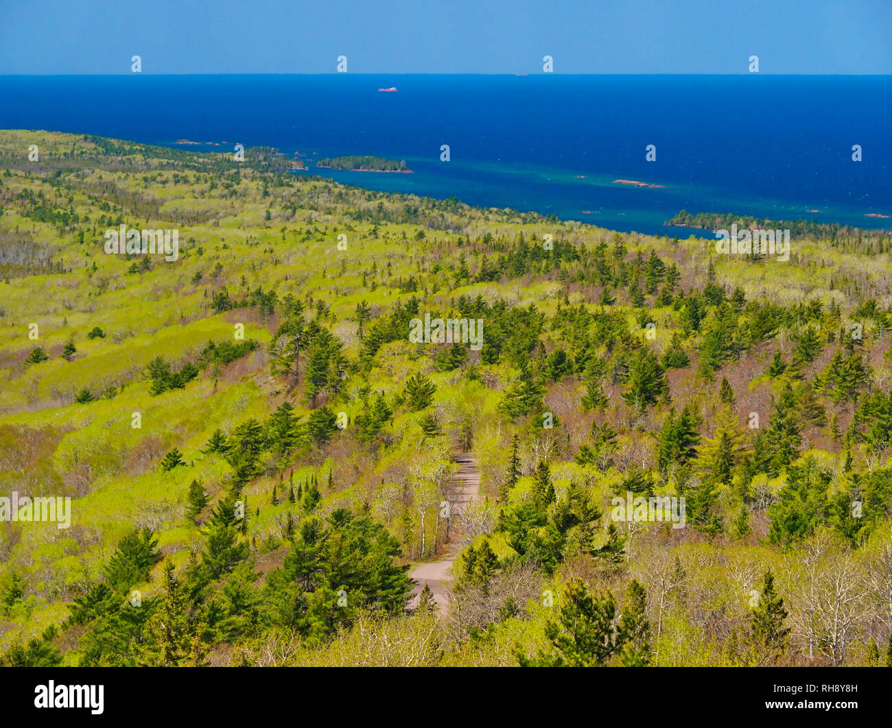 Brockway Mountain Drive, Copper Harbor, Michigan, USA Stock Photo Alamy