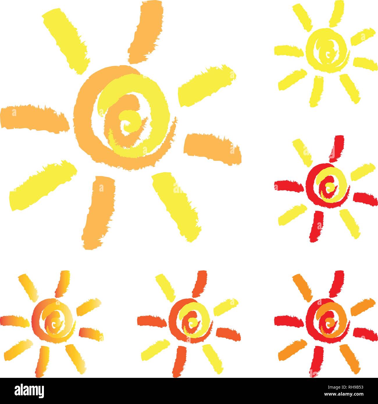 sun-drawn-sun-logo-vector-stock-vector-image-art-alamy
