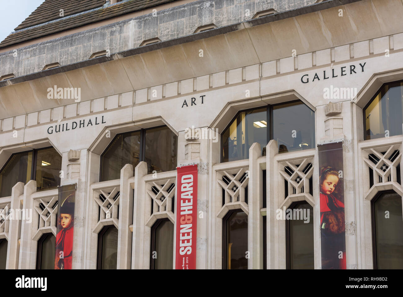 Guildhall Art Gallery, City of London Stock Photo Alamy