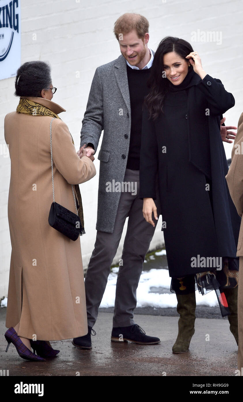 The Duke and Duchess of Sussex bid farewell to Peaches Golding, the