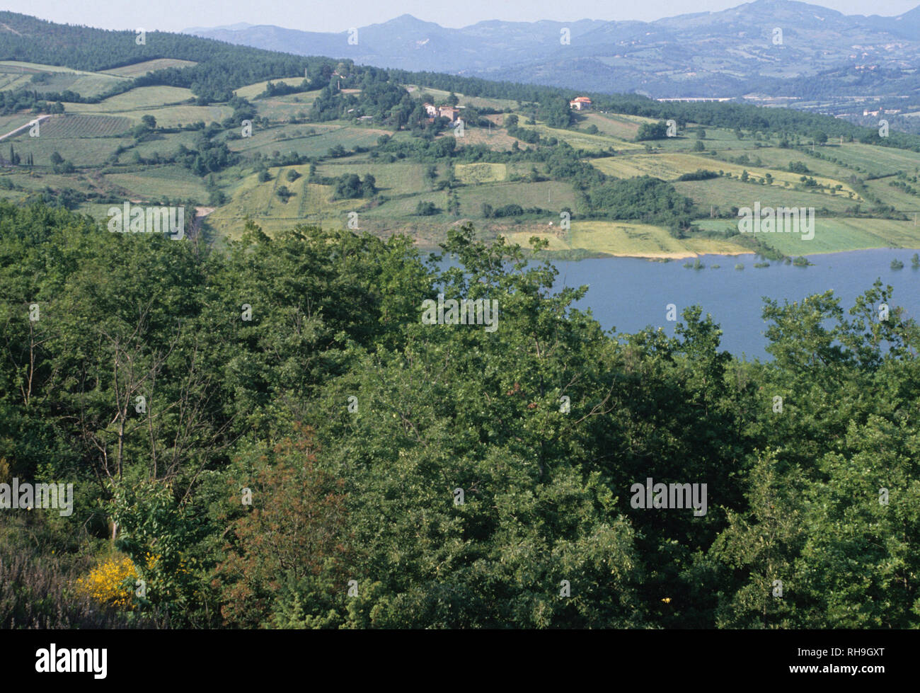 valtiberina, tevere river near san sepolcro, arezzo province, toscana (tuscany), italy Stock Photo