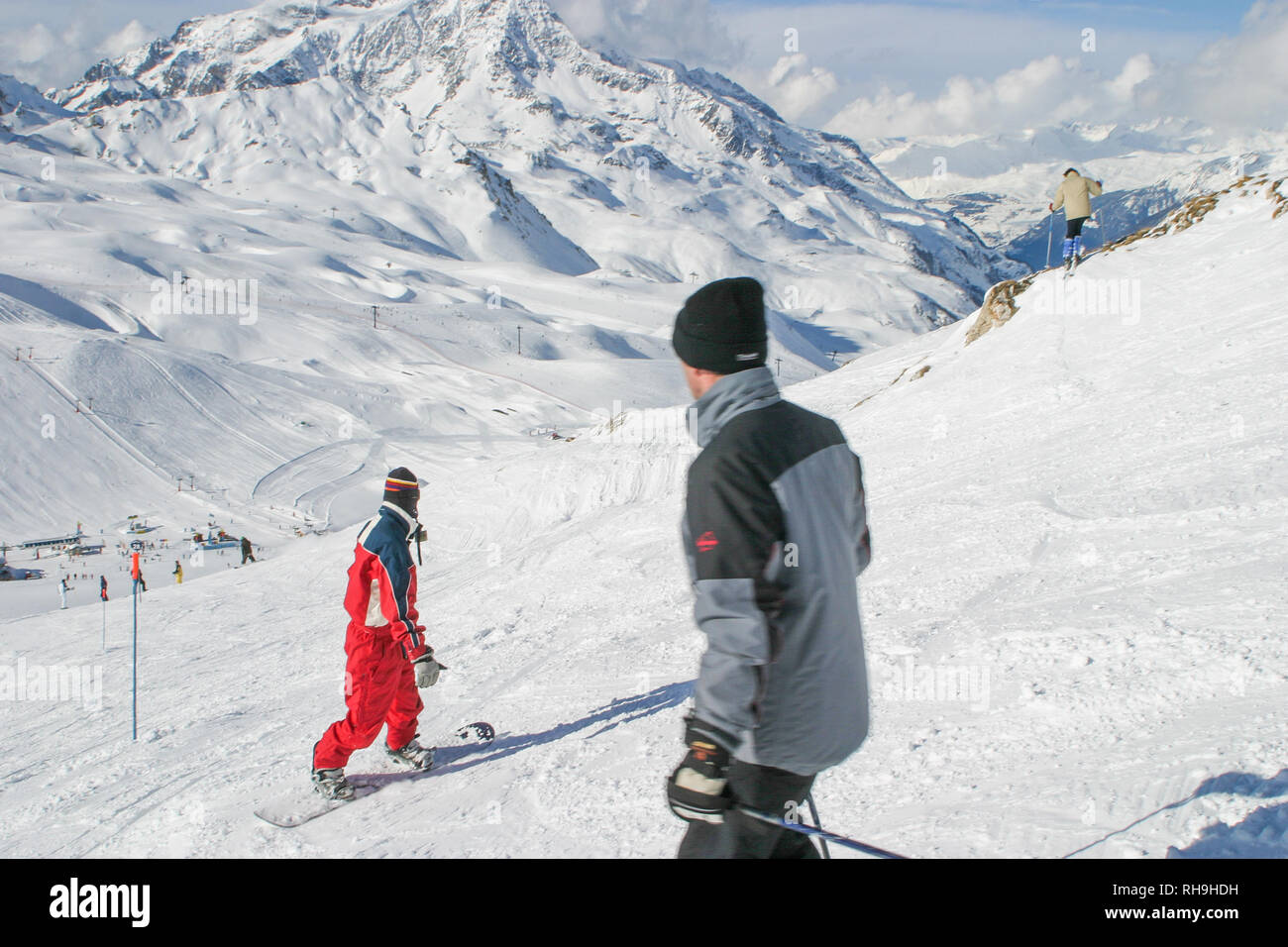 Skiing in Val d'Isere, French Alps, Savoie, France Stock Photo Alamy