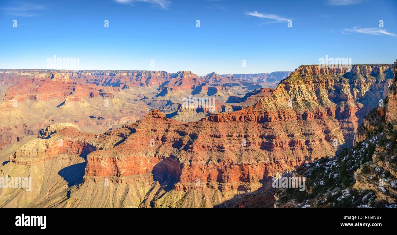 Mather Point Rim Trail Gorge of the Grand Canyon, view from Rim Trail, between Mather Point ...