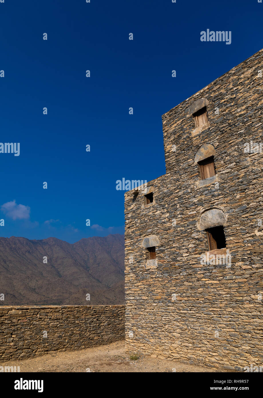 Stone house in Dhee Ayn marble village, Al-Bahah region, Al Mukhwah ...