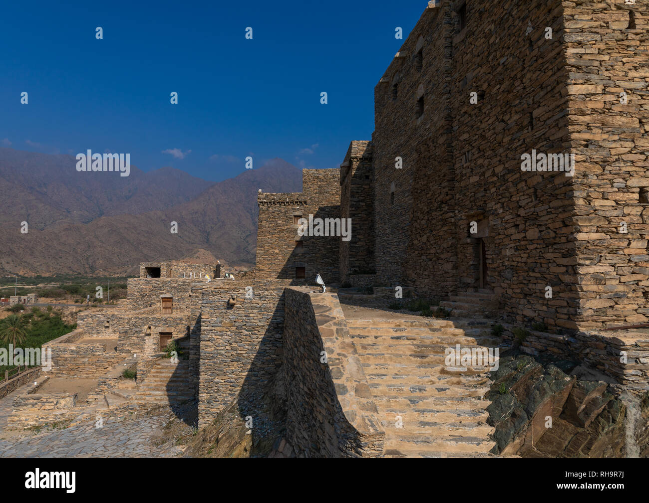Stone house in Dhee Ayn marble village, Al-Bahah region, Al Mukhwah ...
