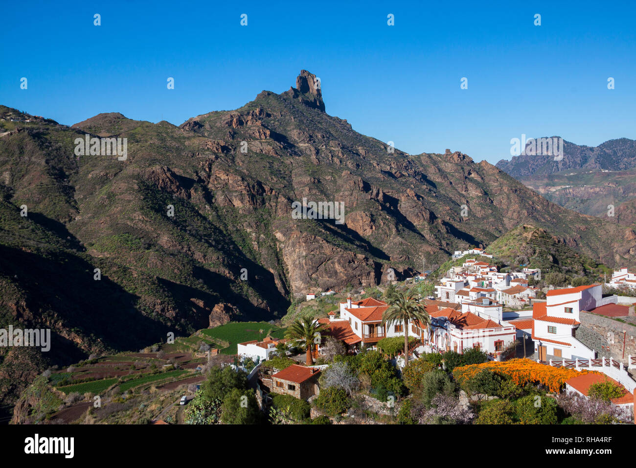 Municipio de Tejeda en Gran Canaria - Stock Image